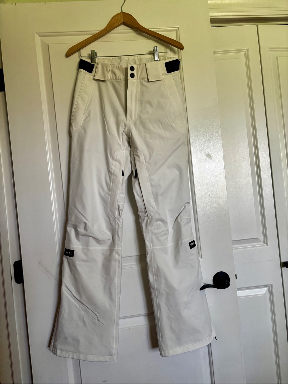 DOPE White Women's Snow Pants with Black Waist Accents